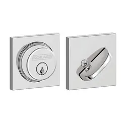 Schlage Residential B60COL625 Collins Single Cylinder Deadbolt C Keyway with 12287 Latch and 10116 Strike Bright Chrome Finish