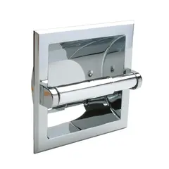 PAMEX BC2CP43 Pamex  Recessed Fixtures Shallow Recessed Paper Holder Bright Chrome Finish