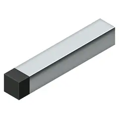 Deltana BDSS40U26 4" Modern Square Heavy Duty Door Bumper; Steel; Bright Chrome Finish