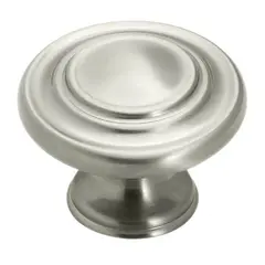 Amerock BP1586G10-2PACK Pack of 2 1-5/16" (33 mm) Diameter Inspirations Cabinet Knob Satin Nickel Finish