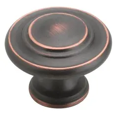 Amerock BP1586ORB 1-5/16" (33 mm) Diameter Inspirations Cabinet Knob Oil Rubbed Bronze Finish