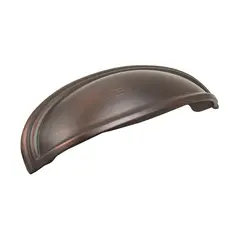 Amerock BP36640ORB 3" (76 mm) and 4" (102 mm) Center to Center Ashby Cup Pull Oil Rubbed Bronze Finish