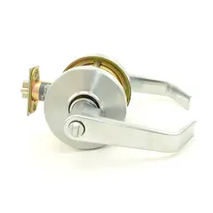 Dexter Commercial C1000ENTRR626KDC Entry / Office Grade 1 Regular Lever Clutching Cylindrical Lock with C Keyway; 2-3/4" Backset with 1-1/8" Face; and ANSI Strike Satin Chrome Finish