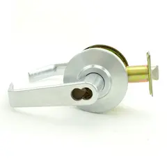 Dexter Commercial C2000CLRMR626SFIC Classroom Grade 2 Regular Lever Non Clutching Cylindrical Lock with Small Format IC Prep; 2-3/4" Backset; and ANSI Strike Satin Chrome Finish