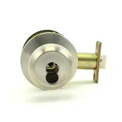 Dexter Commercial C2000STRMB630SFIC Storeroom Grade 2 Ball Knob Non Clutching Cylindrical Lock with Small Format IC Prep; 2-3/4" Backset; and ANSI Strike Satin Stainless Steel Finish