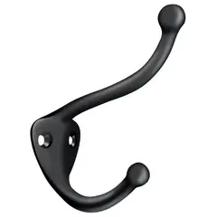 Deltana CAHH3U19 Coat and Hat Hook, Black Finish