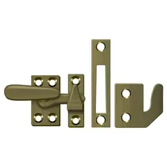 Deltana CF066U5 Window Lock; Casement Fastener; Small; Antique Brass Finish