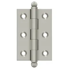 Deltana CH2517U15 2-1/2" x 1-11/16" Hinge; with Ball Tips; Satin Nickel Finish