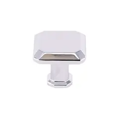 Crown Cabinet Hardware CHK92230PC 1" Square Cabinet Knob Polished Chrome Finish