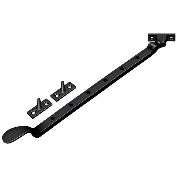 Deltana CSA13U19 13" Colonial Casement Stay Adjuster; Black Finish