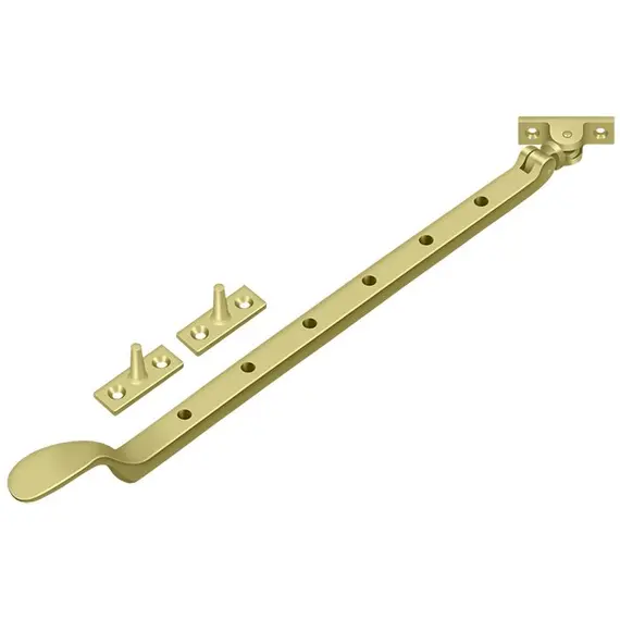 Deltana CSA13U3 13" Colonial Casement Stay Adjuster; Bright Brass Finish