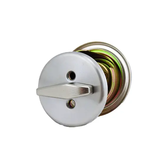 Dexter Commercial DB2000SCT630SFIC Single Cylinder Grade 2 Deadbolt with Small Format IC Prep; Adjustable Backset; and 2-3/4" Square Strike Satin Stainless Steel Finish