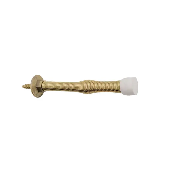 PAMEX DD0230PB Pamex  3" Spring Door Stop Bright Brass Finish