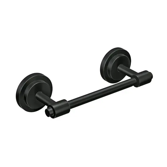 Moen DN0708BL Iso Pivoting Toilet Paper Holder Matte Black Finish