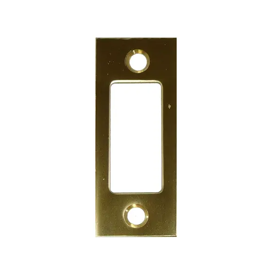 Don-Jo DS234605 1-1/8" x 2-3/4" Replacement Deadbolt Strike Bright Brass Finish