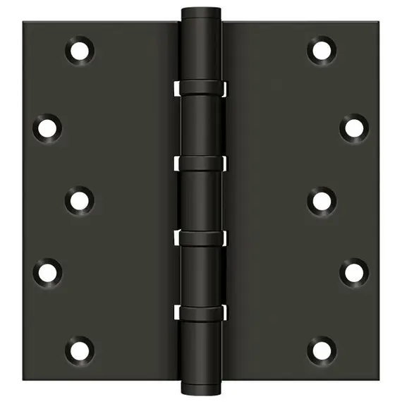 Deltana DSB66BB10B 6" X 6" Square Ball Bearing Hinge; Oil Rubbed Bronze Finish