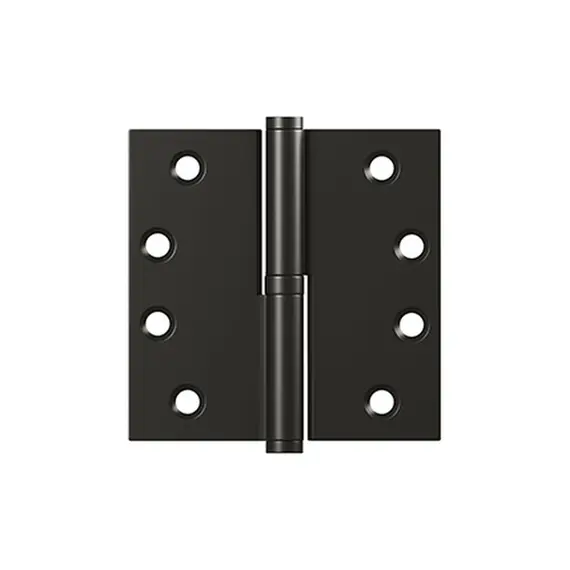 Deltana DSBLO410BRH Right Hand 4" x 4" Square Lift-Off Hinge Oil Rubbed Bronze Finish