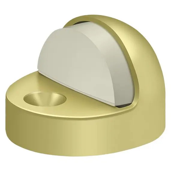 Deltana DSHP916U3 Dome Stop High Profile; Bright Brass Finish