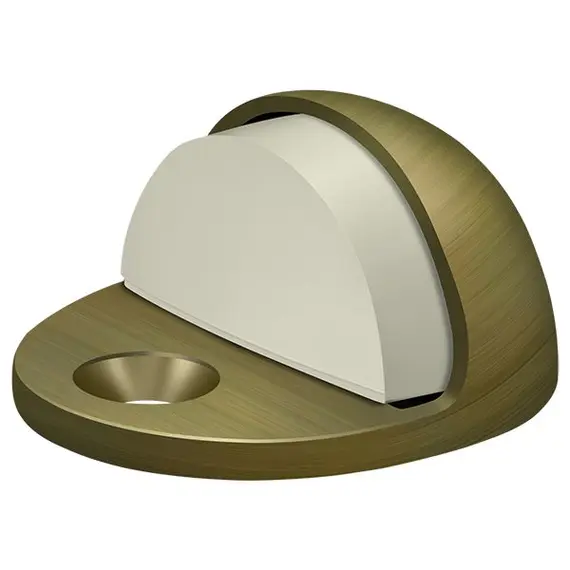 Deltana DSLP316U5 Dome Stop Low Profile; Antique Brass Finish