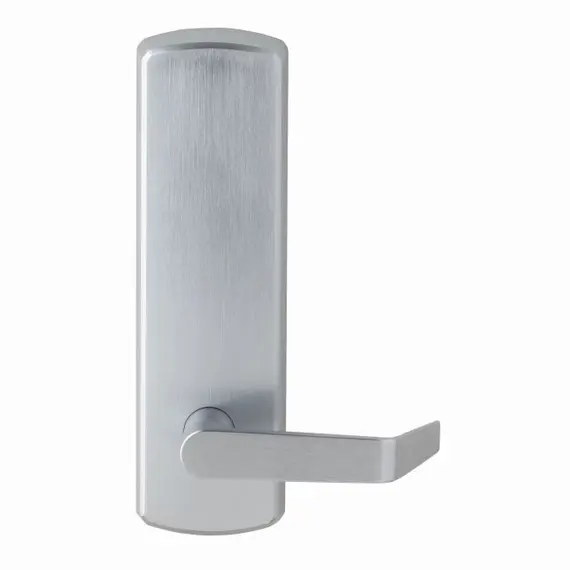 Dexter Commercial ED1000TPASSRESCUS26D Passage Blank Escutcheon Lever Exit Device Trim with Regular Lever Satin Chrome Finish