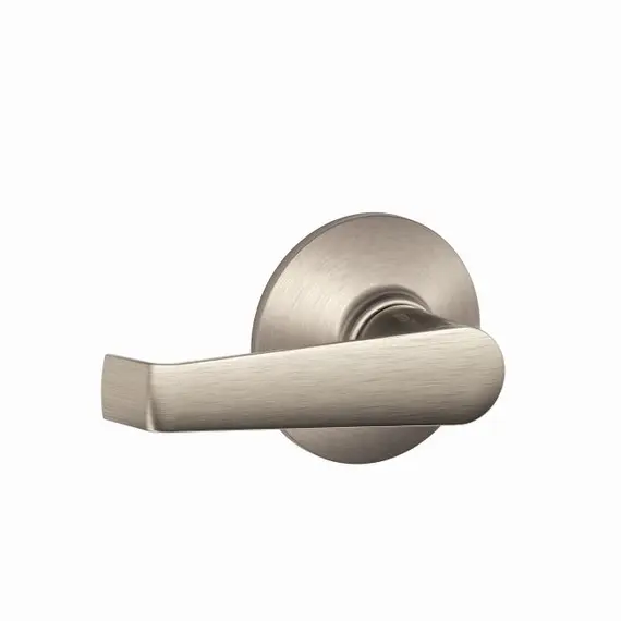 Schlage Residential F10ELA619 Elan Lever Passage Lock with 16080 Latch and 10027 Strike Satin Nickel Finish