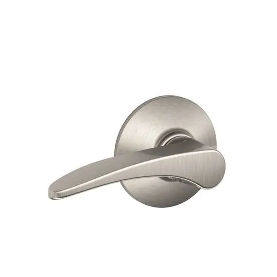 Schlage Residential F10MNH619 Manhattan Lever Passage Lock with 16080 Latch and 10027 Strike Satin Nickel Finish