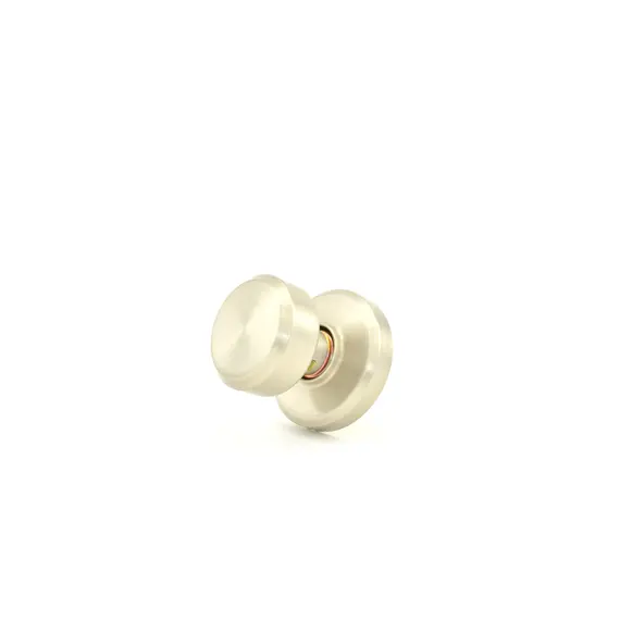 Schlage Residential F170BWE619GSN Bowery Knob with Greyson Rose Half Dummy Satin Nickel Finish