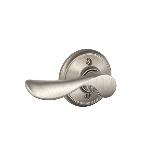 Schlage Residential F170CHP619LH Left Hand Champagne Lever Half Dummy Satin Nickel Finish