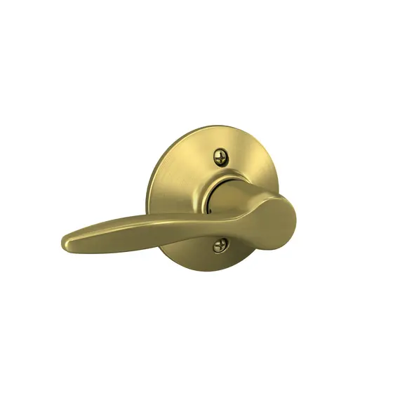 Schlage Residential F170DEL608LH Left Hand Delfayo Lever Half Dummy Satin Brass Finish