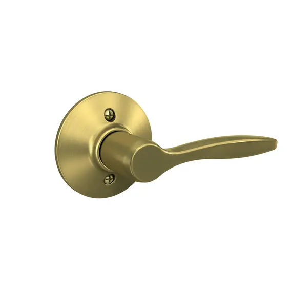 Schlage Residential F170DEL608RH Right Hand Delfayo Lever Half Dummy Satin Brass Finish