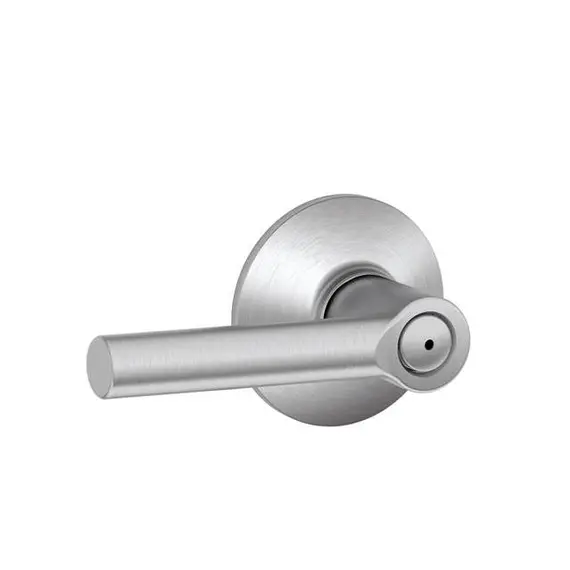 Schlage Residential F40BRW626 Broadway Lever Privacy Lock with 16080 Latch and 10027 Strike Satin Chrome Finish