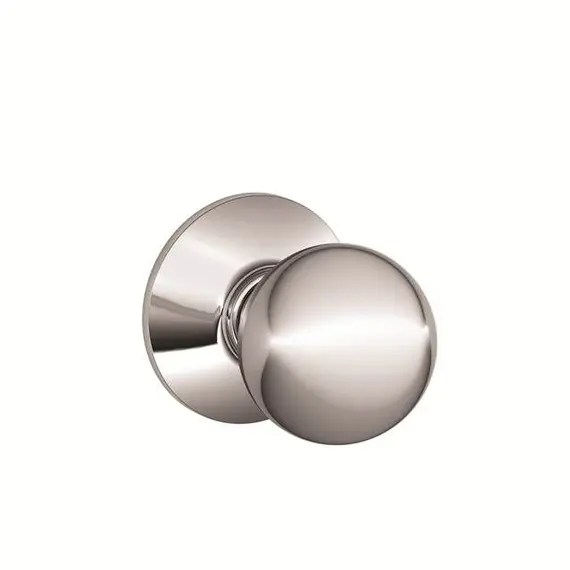 Schlage Residential F59ORB625 Orbit Knob Interior Active Trim with 12326 Latch and 10269 Strikes Bright Chrome Finish