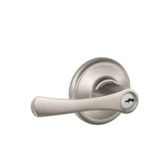 Schlage Residential F80VLA619 Avila Lever Storeroom Lock C Keyway with 16211 Latch and 10063 Strike Satin Nickel Finish