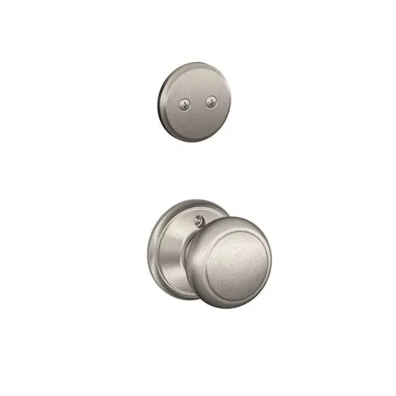 Schlage Residential F94AND619 Andover Knob Dummy Interior Trim Satin Nickel Finish