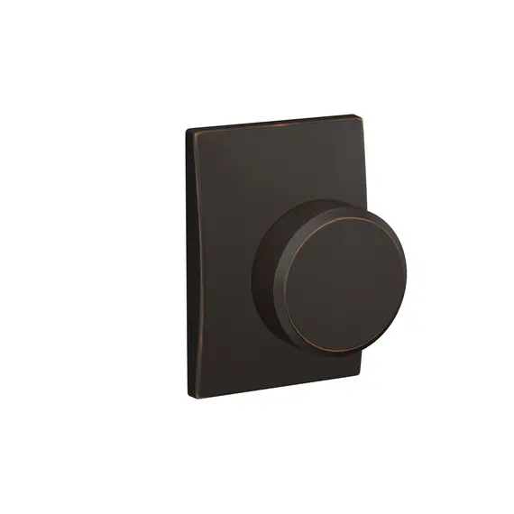 Schlage Residential FC21SWA716CEN Schlage Custom  Swanson Knob with Century Rose Passage and Privacy Lock with 16600 Latch and 10027 Strike Aged Bronze Finish