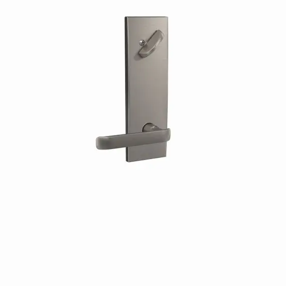 Schlage Residential FCT59CYB619CEN Schlage Custom  Clybourn Lever with Century Escutcheon Interior Active Trim with 16680 Latch and 10269 Strike Satin Nickel Finish