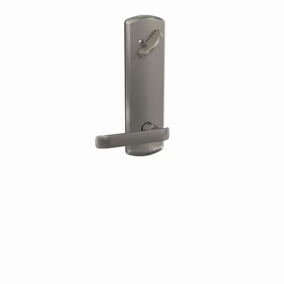 Schlage Residential FCT59CYB619GRW Schlage Custom  Clybourn Lever with Greenwich Escutcheon Interior Active Trim with 16680 Latch and 10269 Strike Satin Nickel Finish