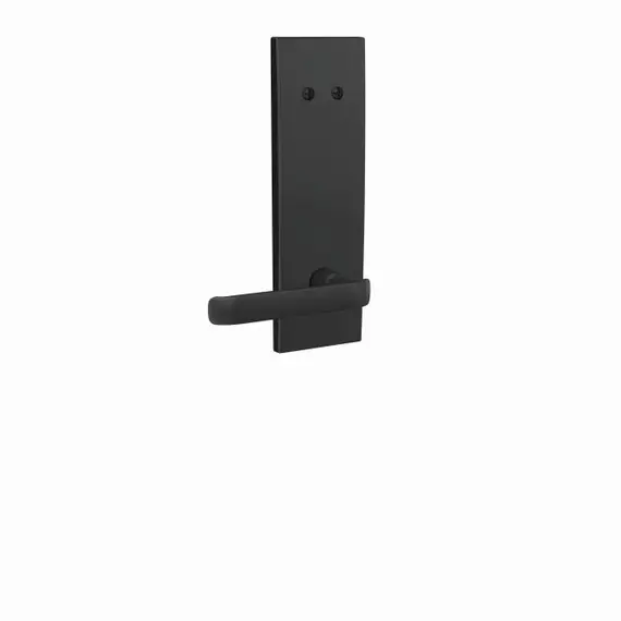 Schlage Residential FCT94CYB622CEN Schlage Custom  Clybourn Lever with Century Escutcheon Dummy Interior Trim Matte Black Finish