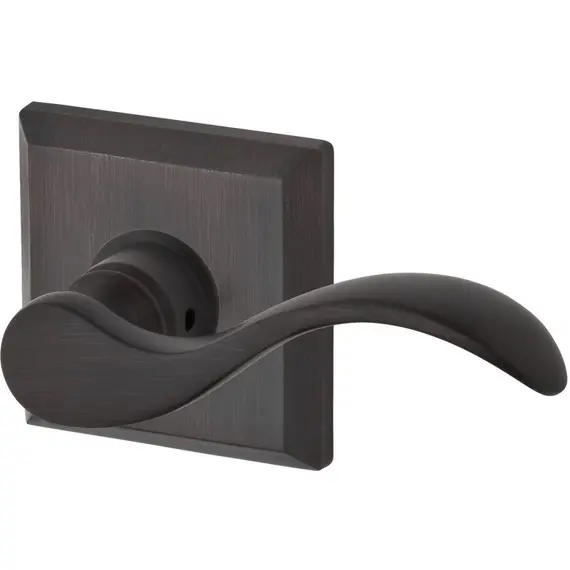 Baldwin FDCURTSR112 Full Dummy Curve Lever and Traditional Square Rose Venetian Bronze Finish