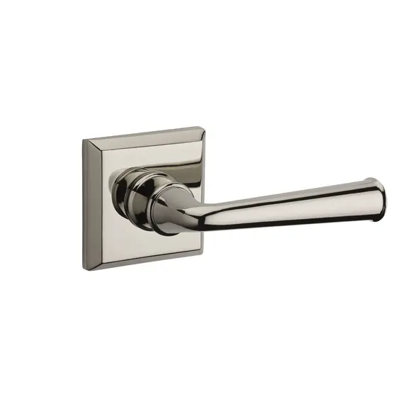 Baldwin FDFEDTSR055 Full Dummy Federal Lever and Traditional Square Rose Lifetime Bright Nickel Finish