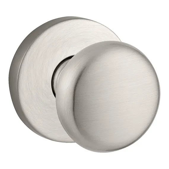 Baldwin FDROUCRR150 Full Dummy Round Knob and Contemporary Round Rose Satin Nickel Finish