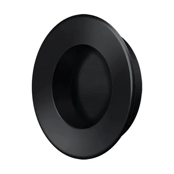 Deltana FP178U19 1-7/8" Round Flush Pull Black Finish