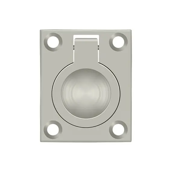 Deltana FRP175U15 Flush  Pull; 1-3/4" x 1-3/8"; Satin Nickel Finish