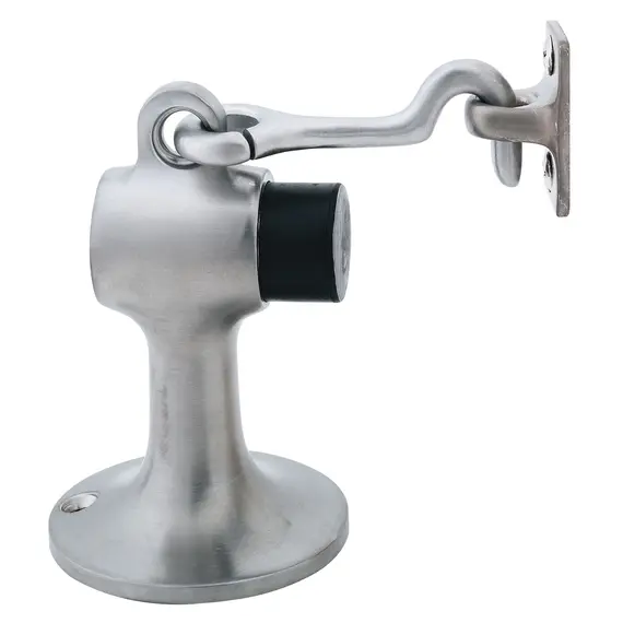 Ives Commercial FS45026D Heavy Duty Floor Stop and Holder with Wood Mounting Satin Chrome Finish