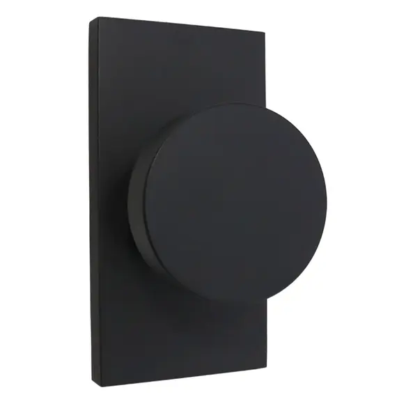 Baldwin HDCONCFR190 Half Dummy Contemporary Knob and Contemporary 5" Rose Satin Black Finish