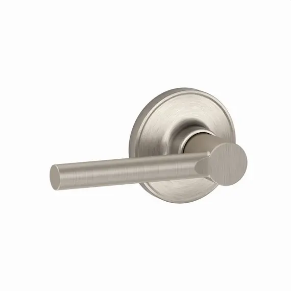 Schlage Residential - J Series J10BRW619 Broadway Lever Passage Lock with 16254 Latch and 10101 Strike Satin Nickel Finish