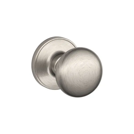 Schlage Residential - J Series J10STR619 Passage Lock Stratus Knob with 16254 Latch and 10101 Strike Satin Nickel Finish