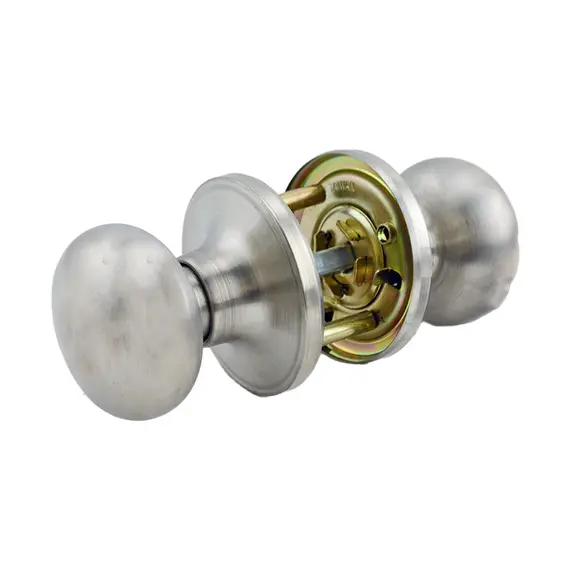 Schlage Residential - J Series J10STR630 Passage Lock Stratus Knob with 16254 Latch and 10101 Strike Satin Stainless Steel Finish