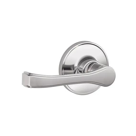 Schlage Residential - J Series J10TOR625 Passage Lock Torino Lever with 16254 Latch and 10101 Strike Bright Chrome Finish