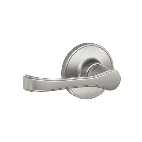 Schlage Residential - J Series J10TOR630 Passage Lock Torino Lever with 16254 Latch and 10101 Strike Satin Stainless Steel Finish